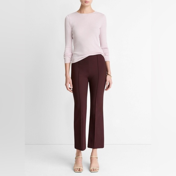 Vince Pants - NEW Vince Mid Rise Pintuck Crop Flare Pant Size 14